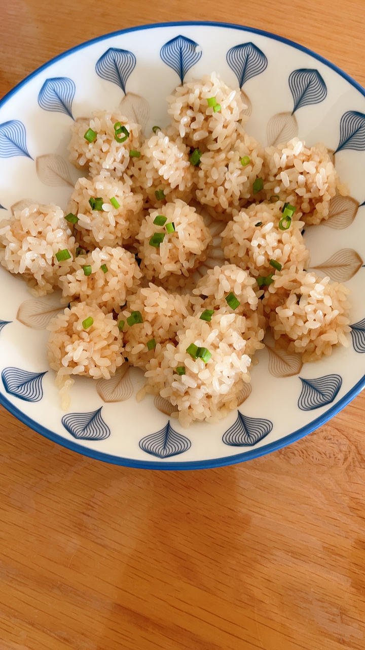 糯米珍珠丸子，年夜饭必备菜，快手蒸菜