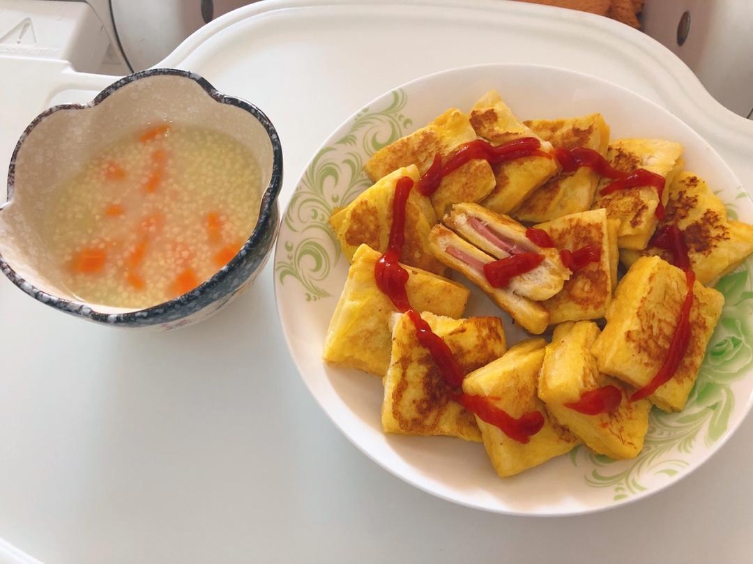 十分钟快手早餐【港式火腿西多士】