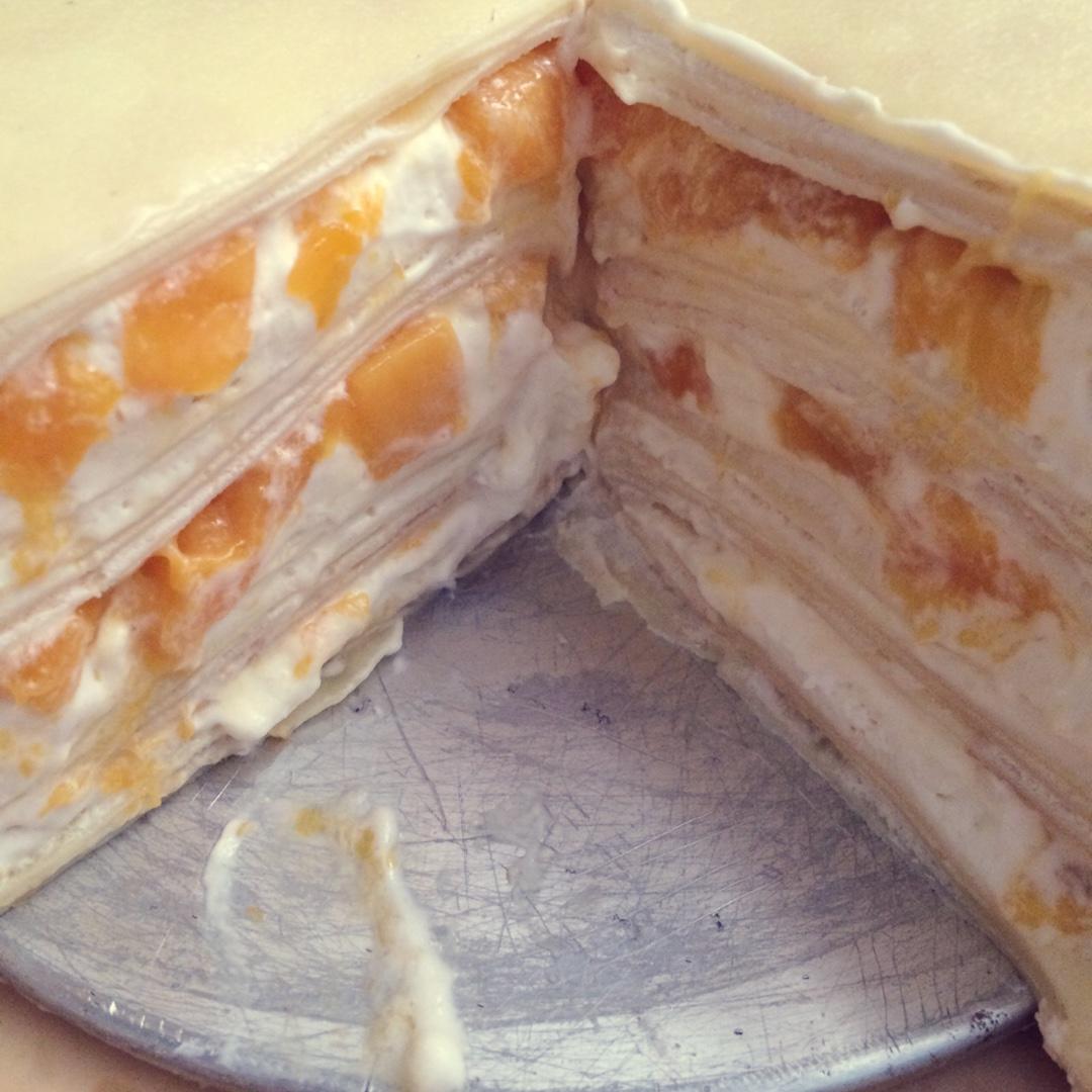 芒果千层蛋糕，100%成功告别煎皮无能