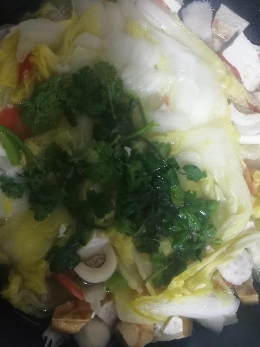 娃娃菜豆腐汤