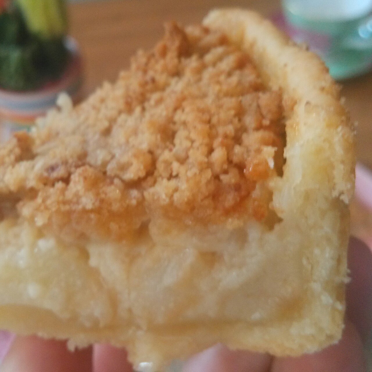 鲜奶油蜜桃派