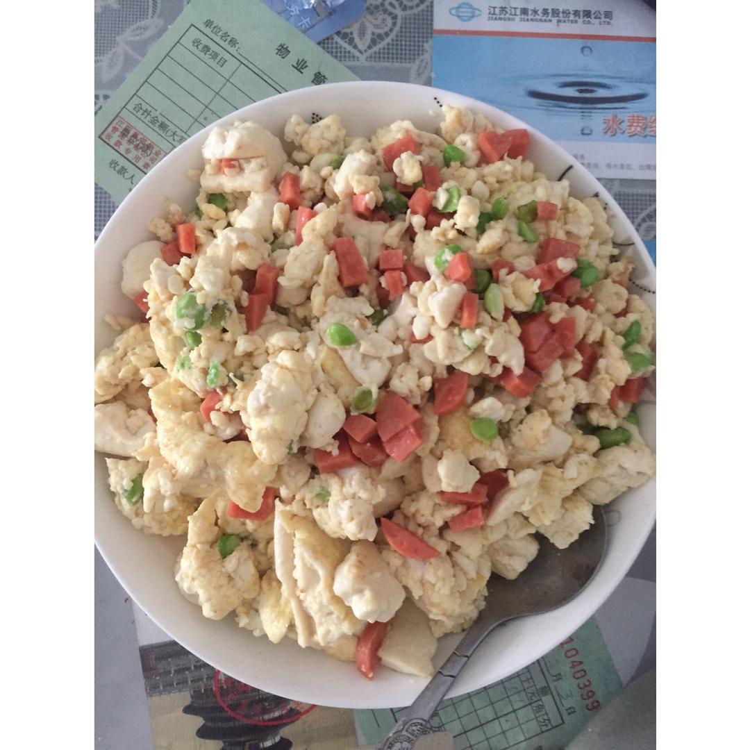 蛋包豆腐丁