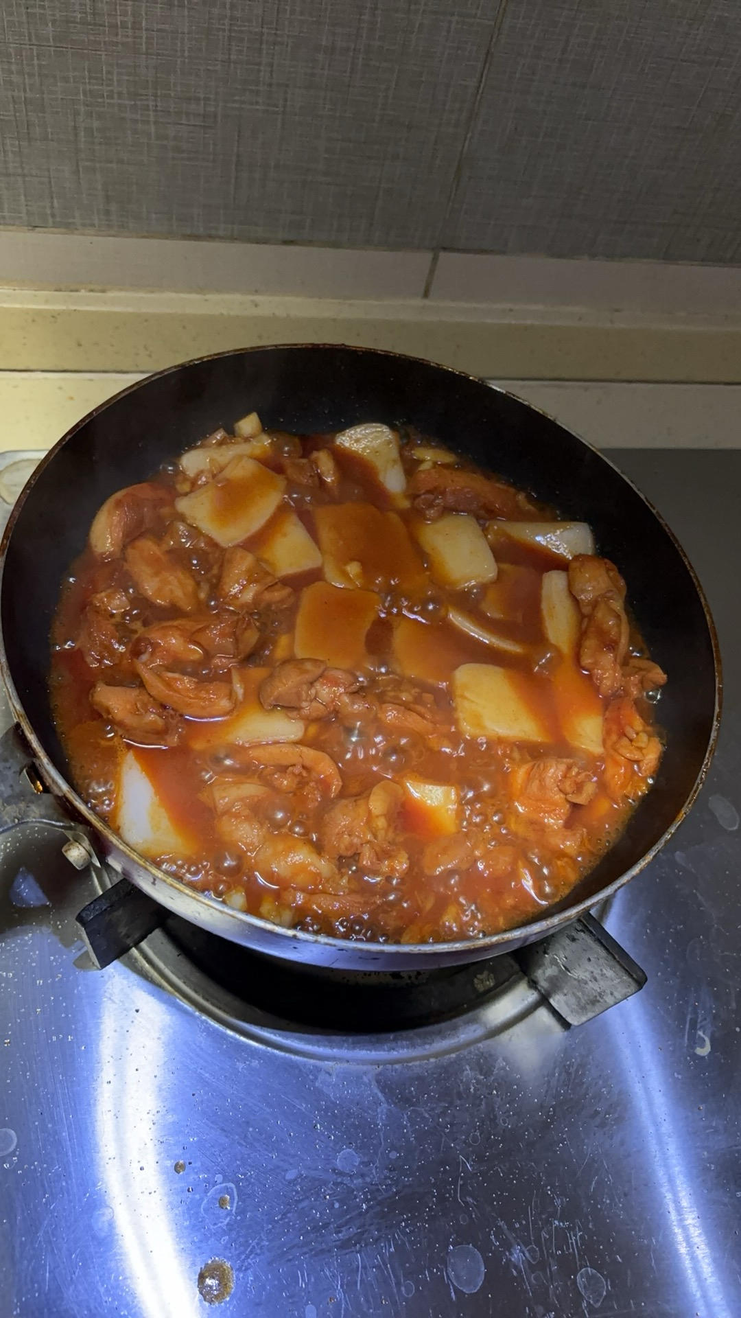 芝士年糕爆辣鸡