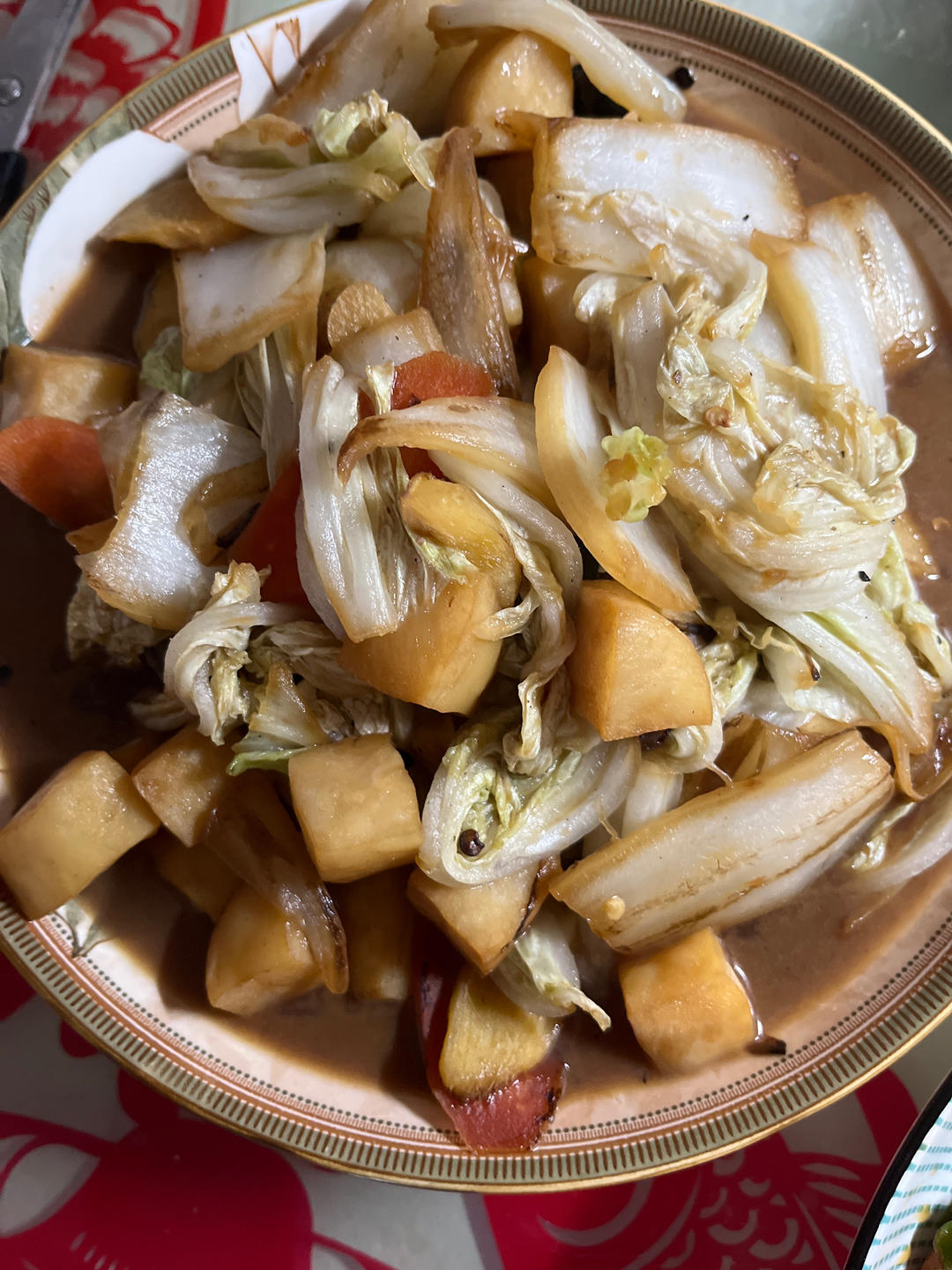扇贝柱炒白菜