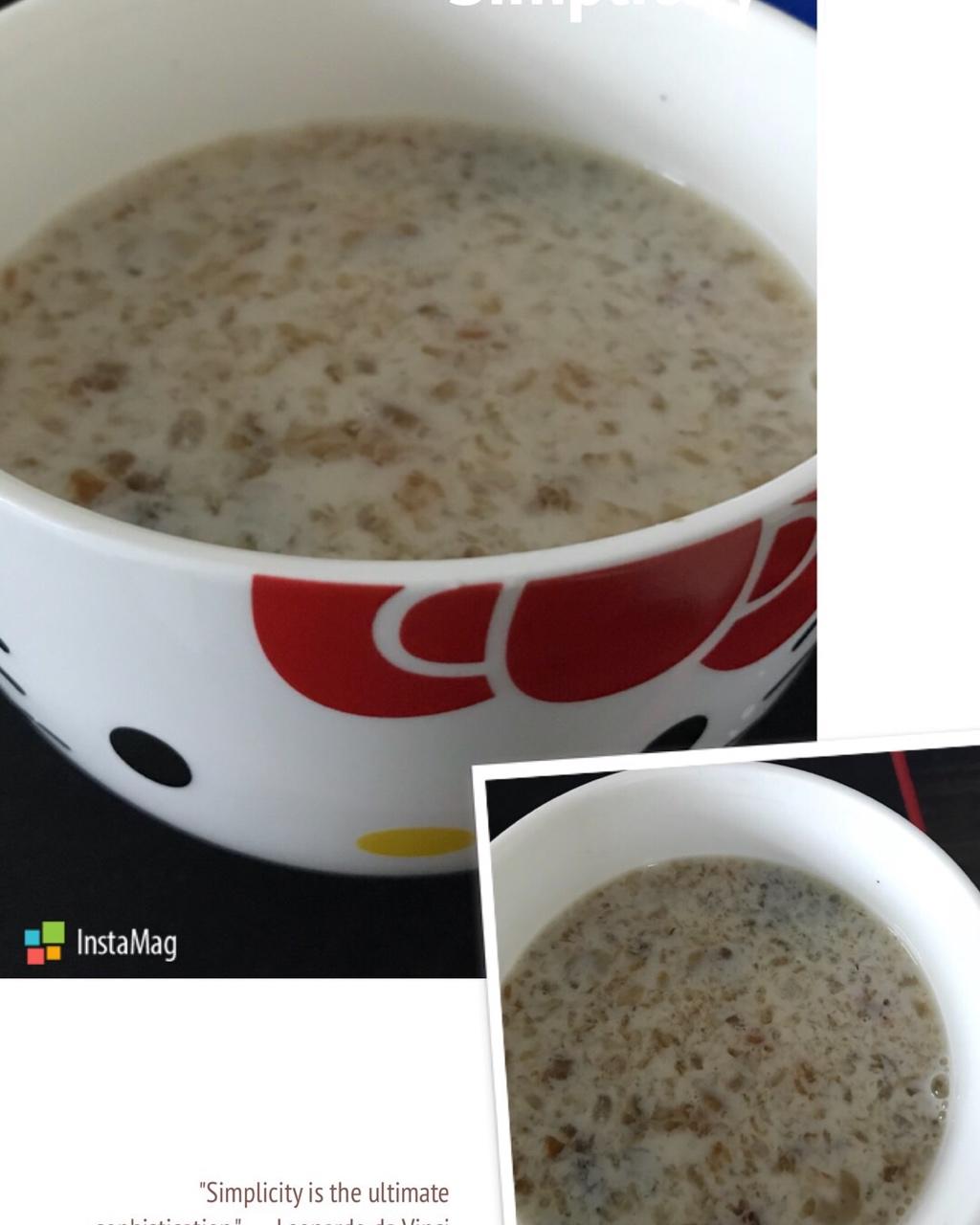 牛奶炖桃胶