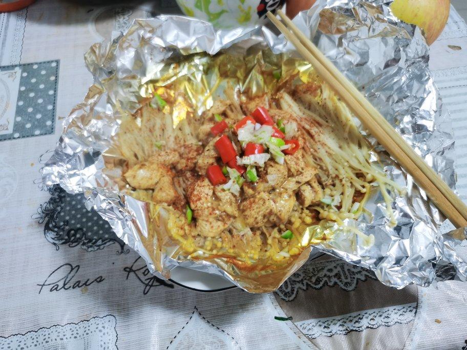 减脂餐—金针菇鸡胸肉