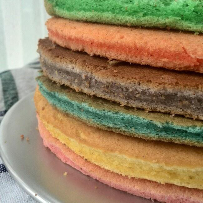 彩虹蛋糕胚的做法