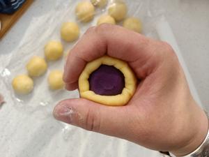 超级拉丝的紫薯仙豆糕的做法 步骤7