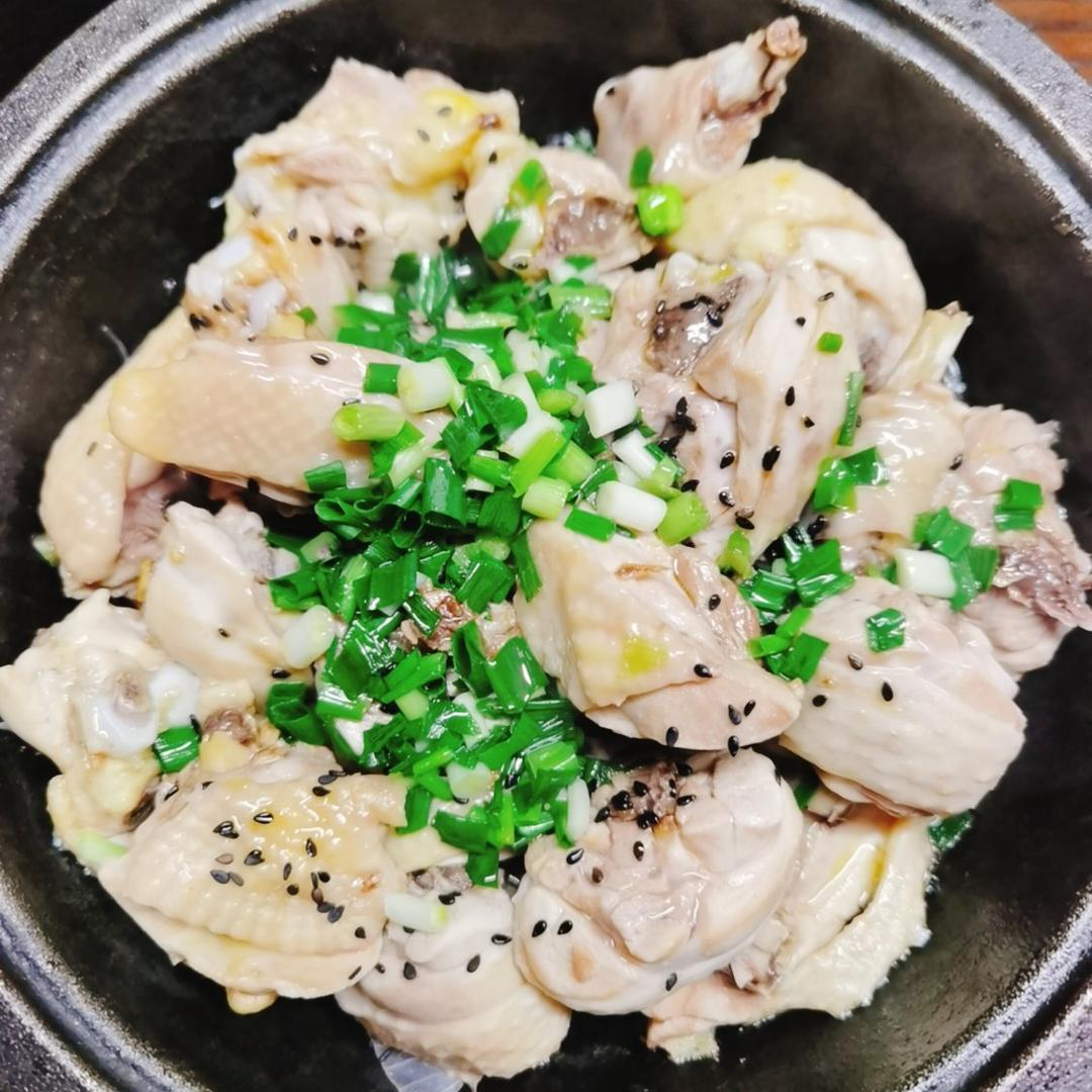 铸铁锅版无水葱油鸡