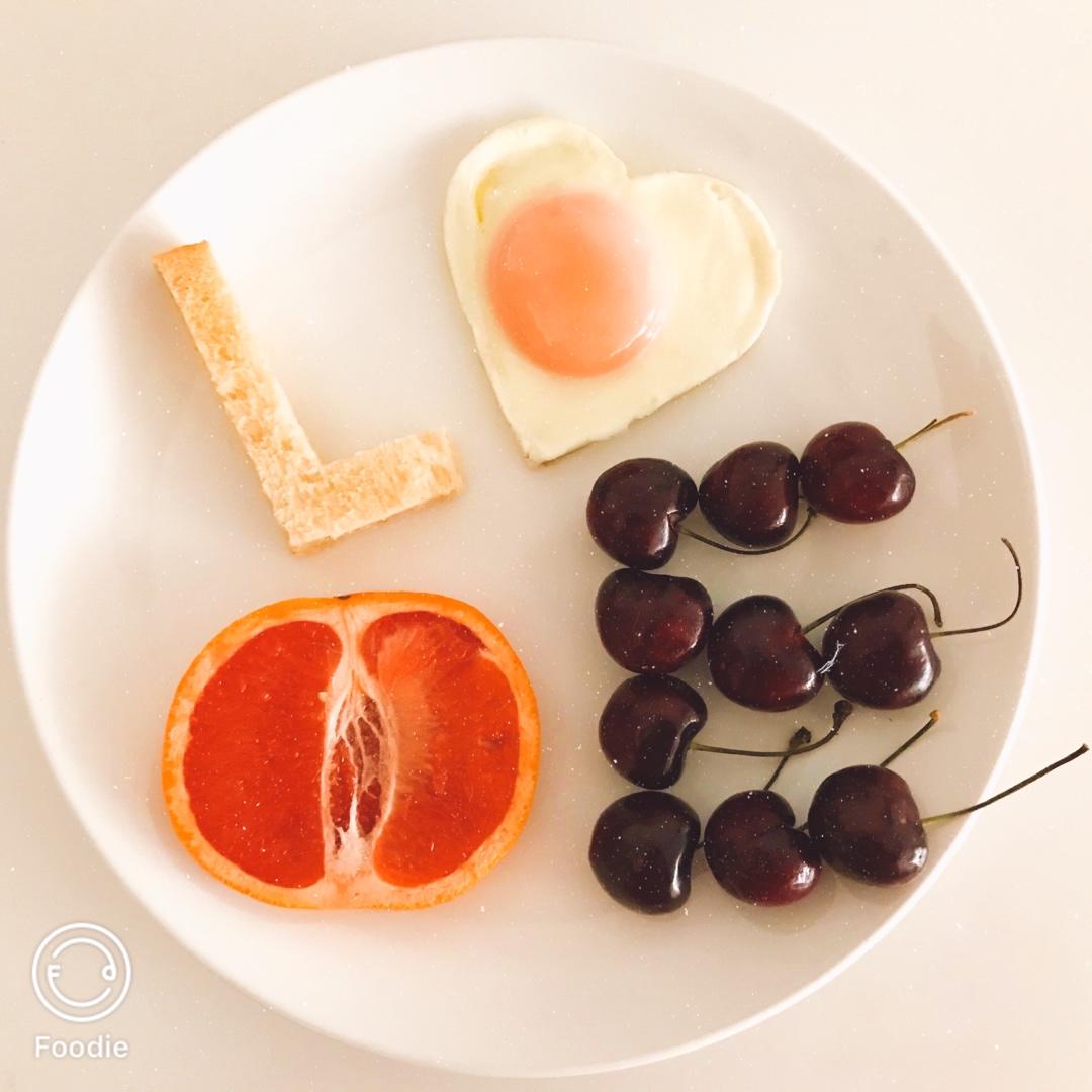 shirley古德奈做的情人节的爱心餐