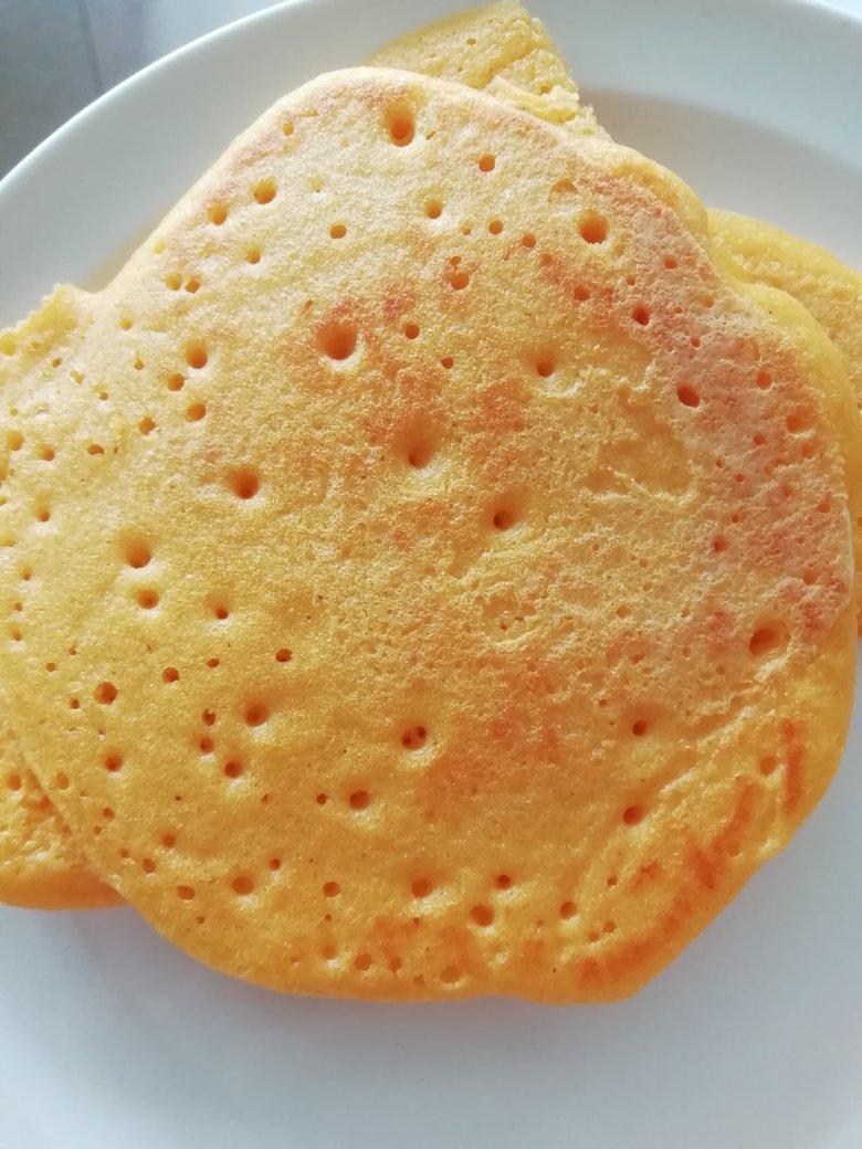 玉米面松饼，早起5分钟搞定，又软又健康