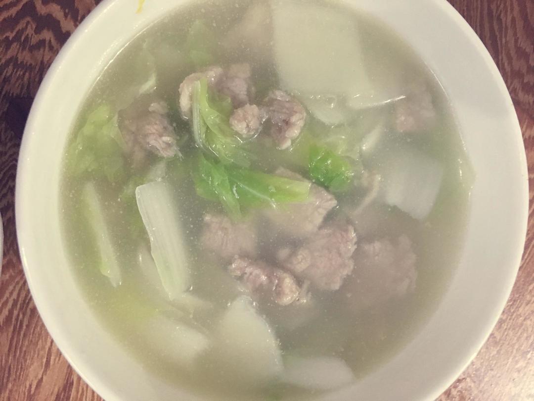 白菜瘦肉汤的做法