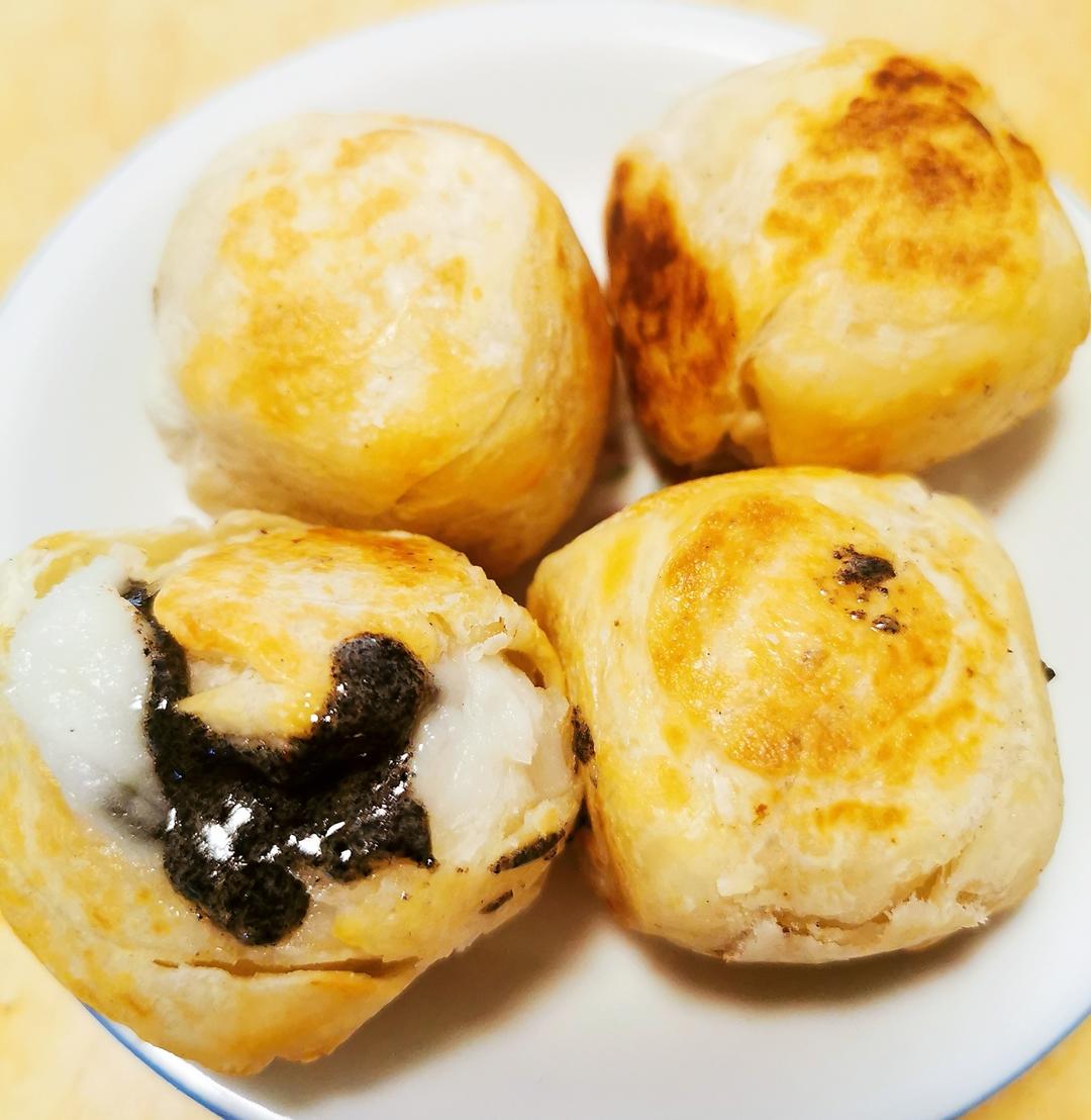 手抓饼➕汤圆＝超美味流心酥
