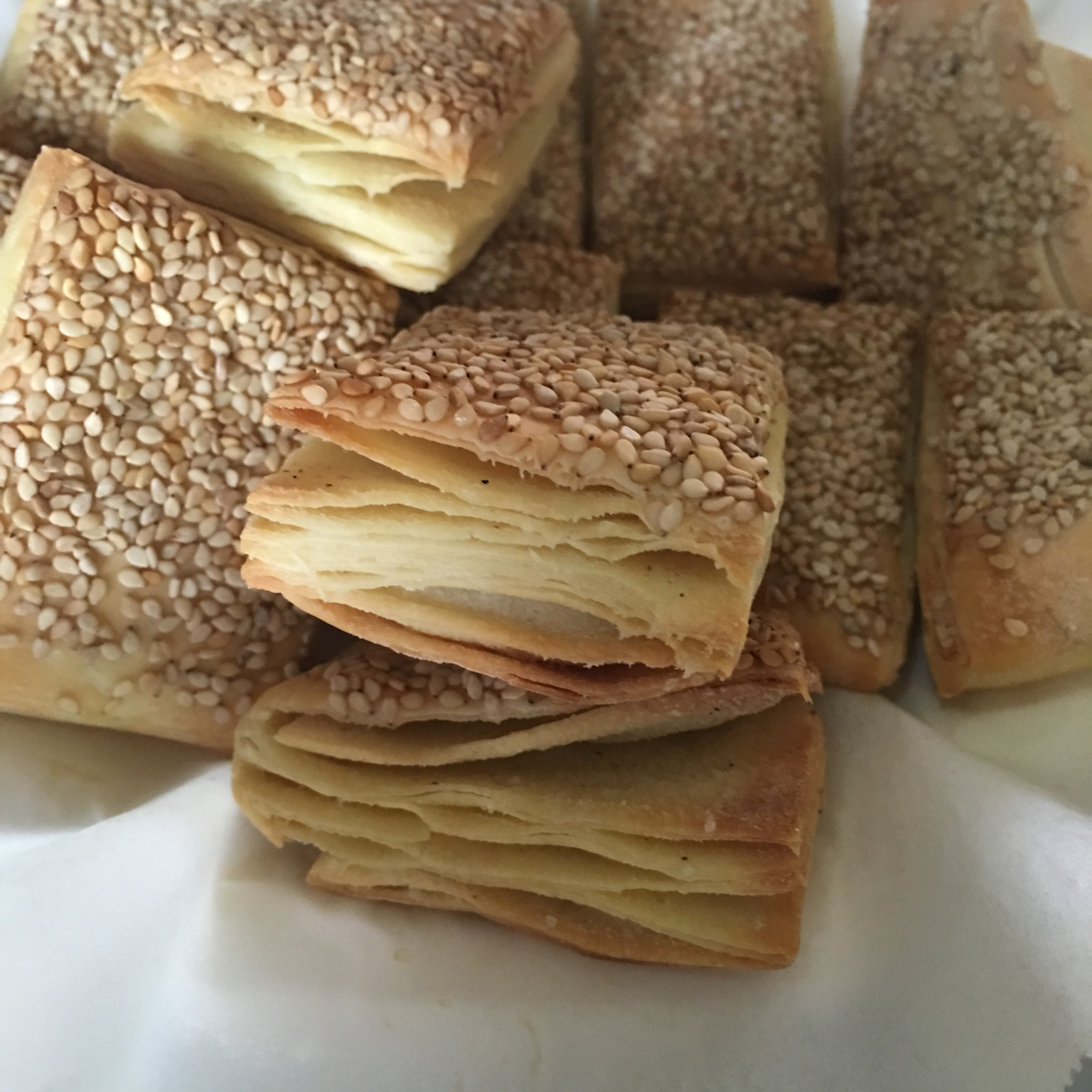 椒盐发面千层饼