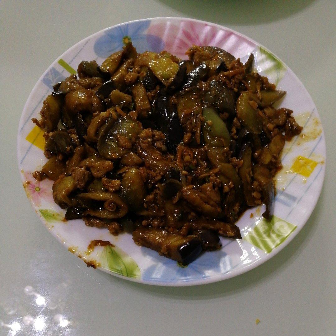 红烧肉沫茄子