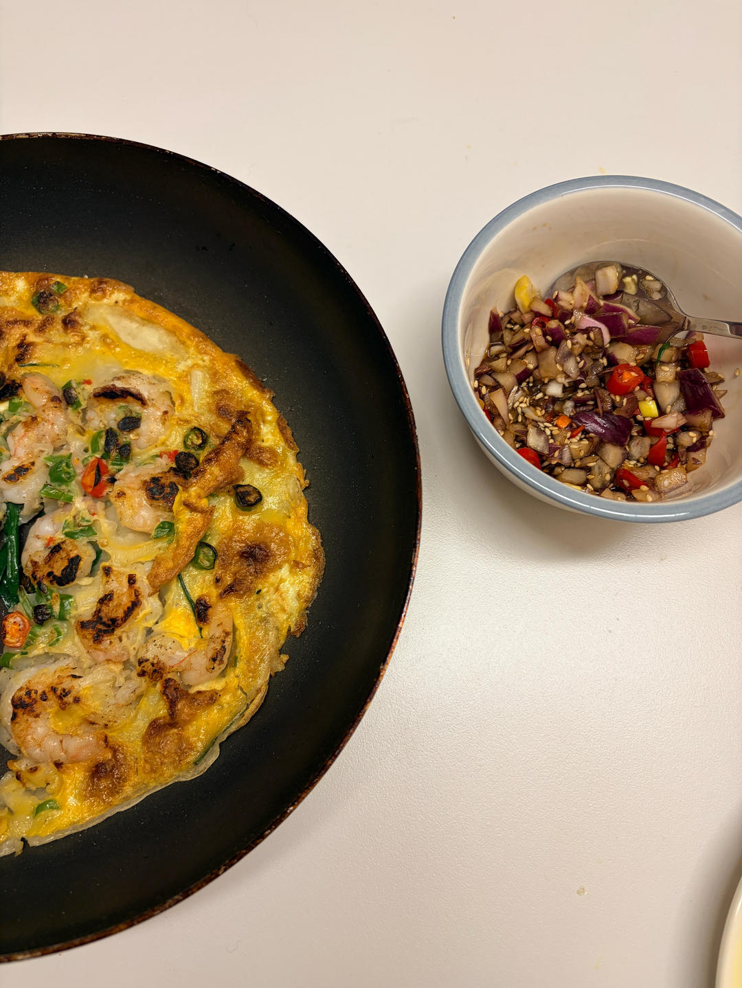 香到流口水的海鲜葱饼😋