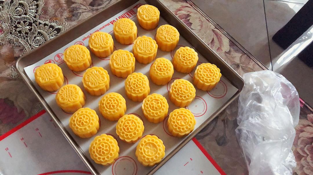 流心奶黄月饼（无吉士粉/转化糖浆版本）【曼食慢语】