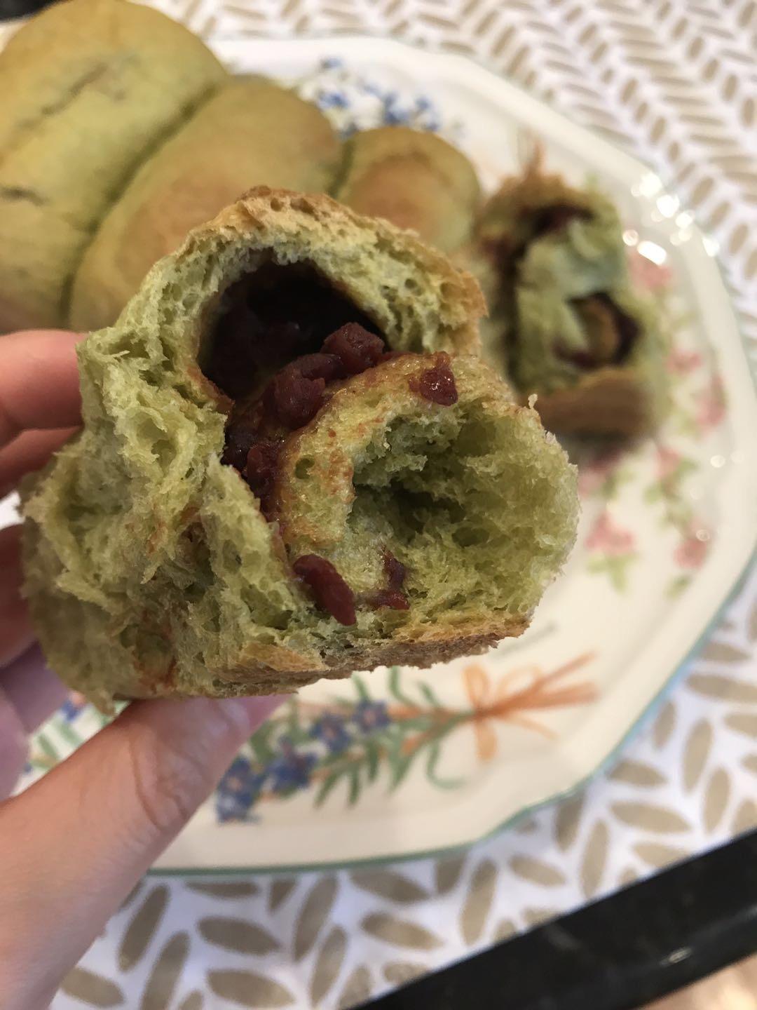 抹茶蜜豆吐司