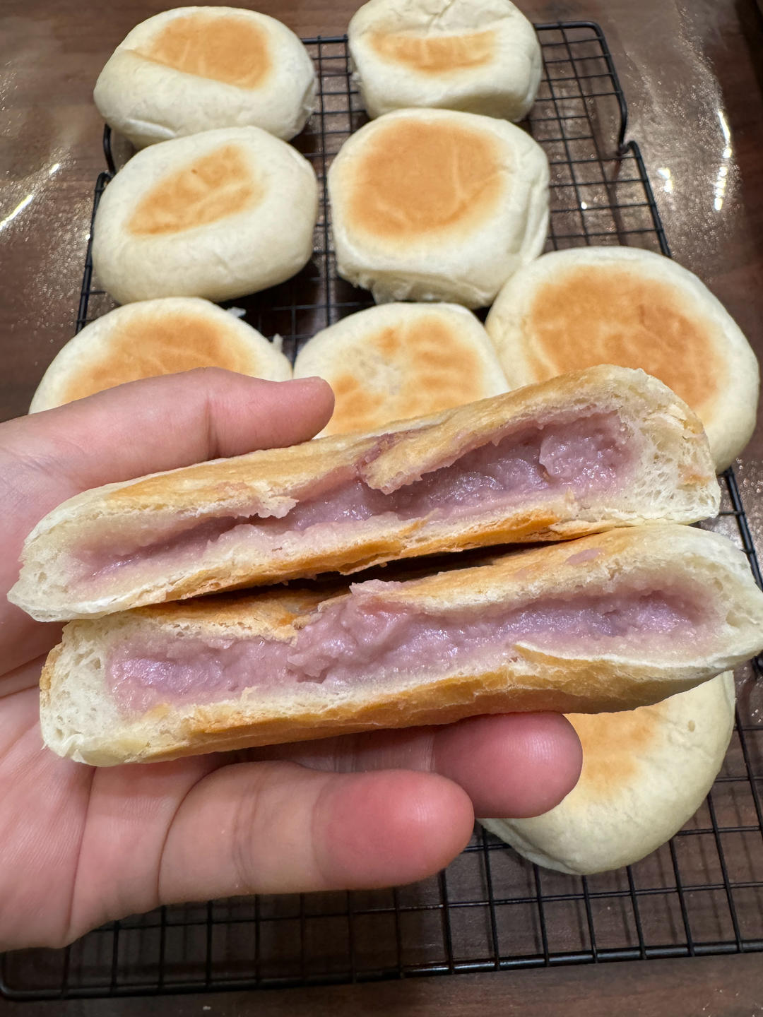 日式紫薯芋泥面包