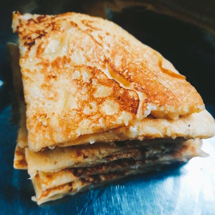 香蕉牛奶鸡蛋饼——免糖少油版