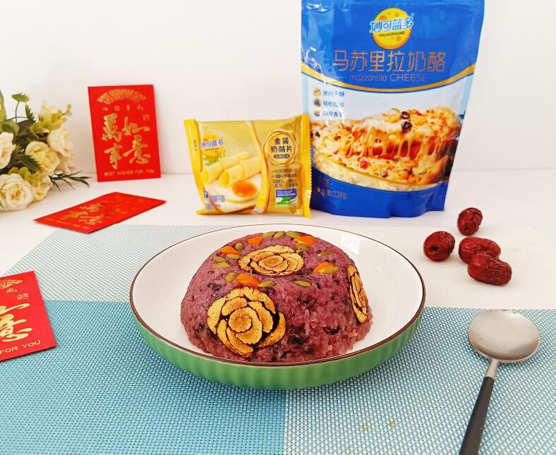 奶香爆浆八宝饭