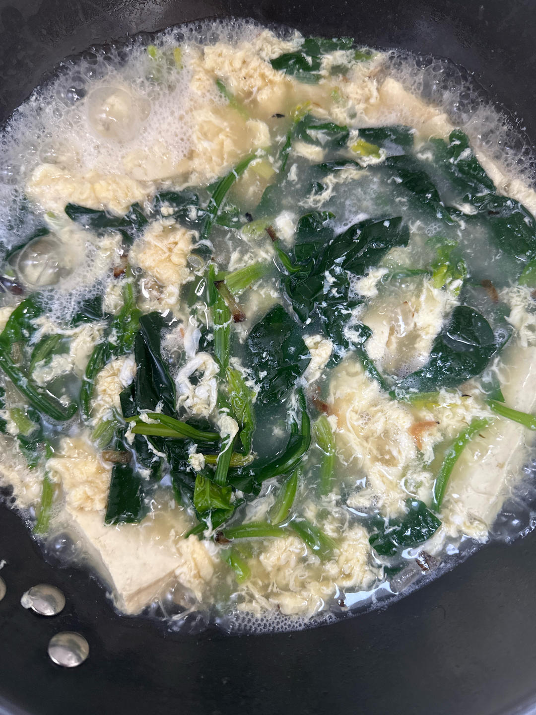 菠菜豆腐鸡蛋汤