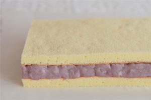 【北鼎烤箱食谱】紫芋海绵三明治蛋糕的做法 步骤10