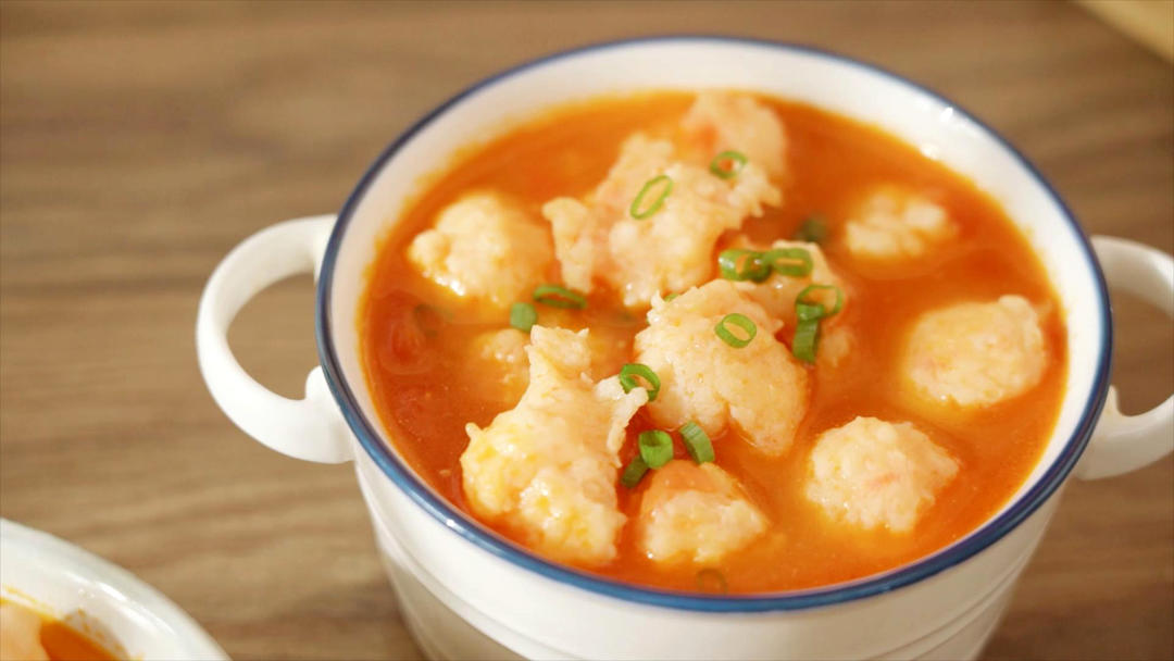 番茄虾滑【孔老师教做菜】的做法