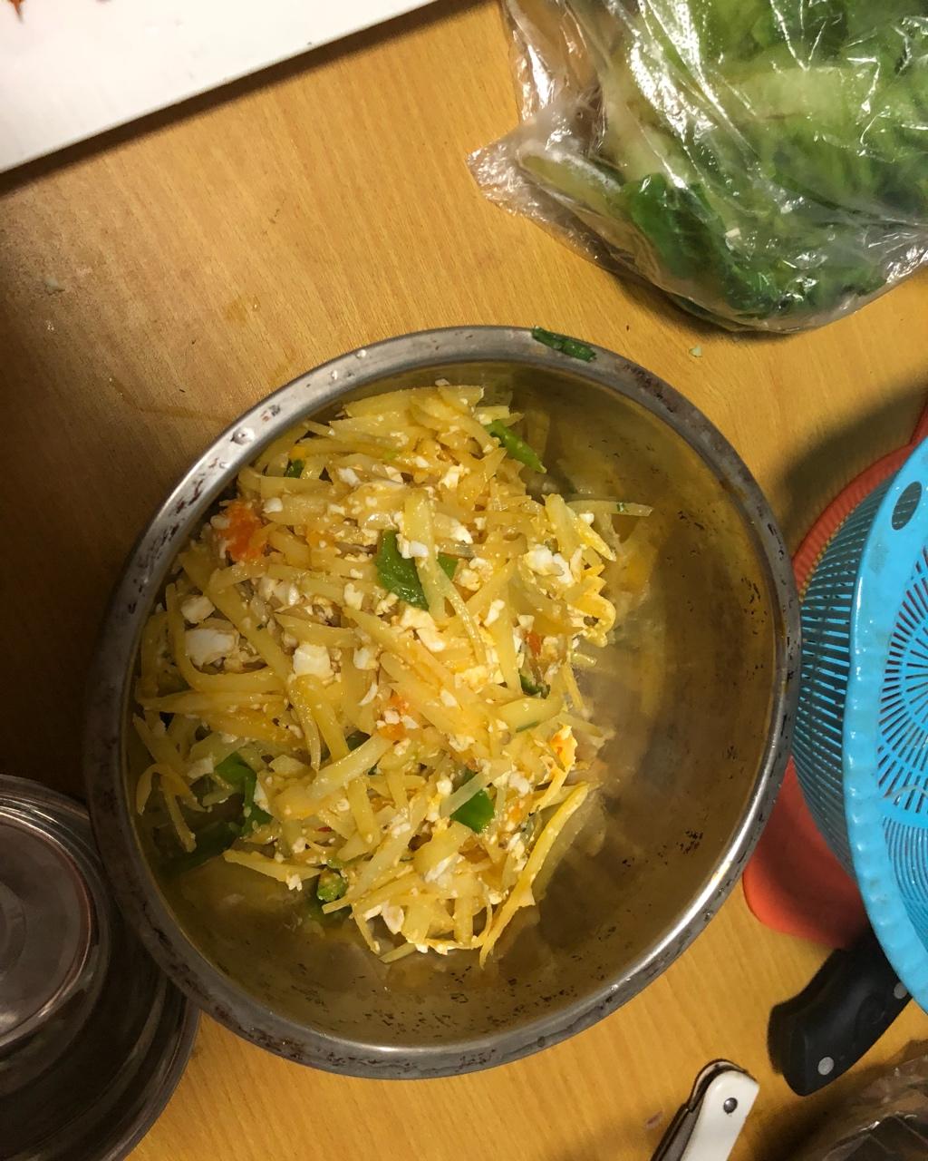 咸鸭蛋黄土豆丝