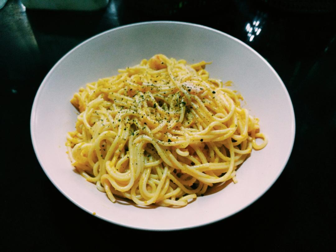 南瓜意面(Spaghetti with Pumpkin Sauce)