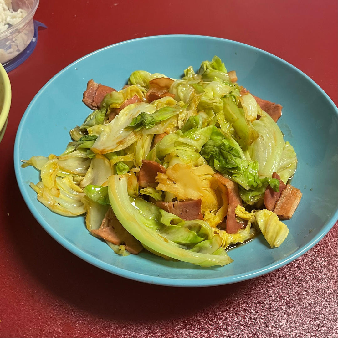 培根手撕包菜