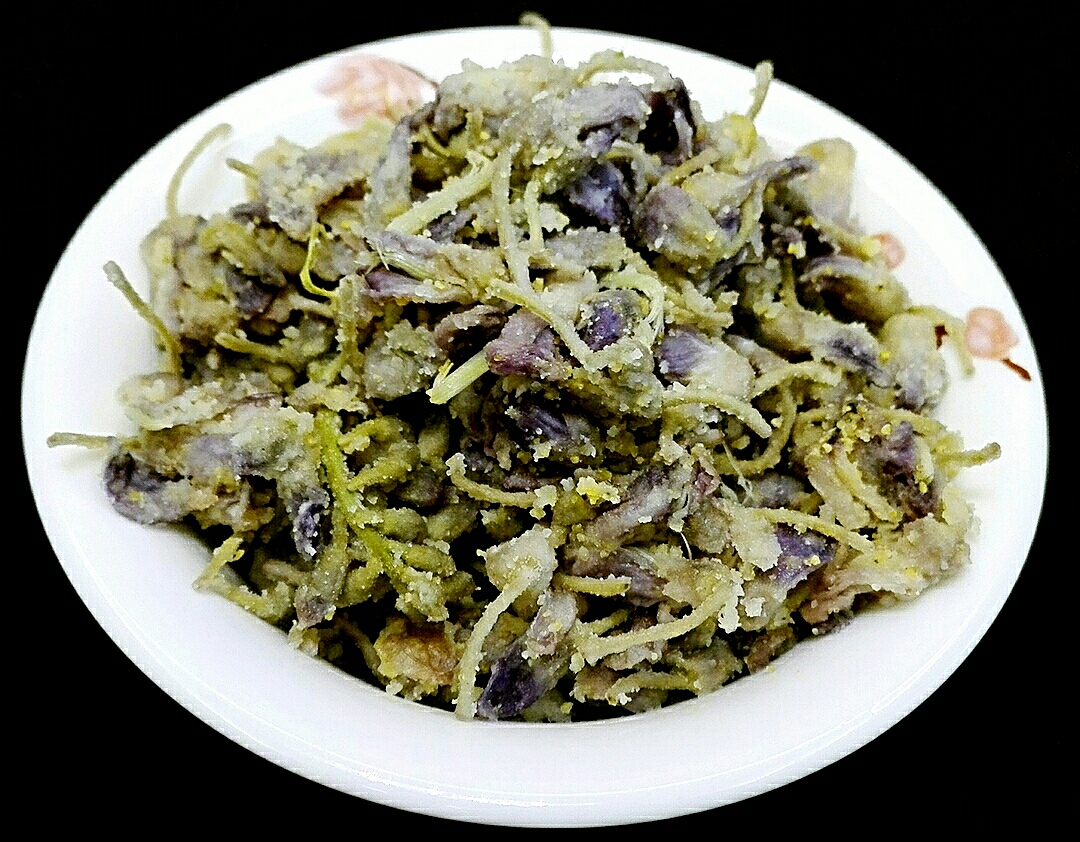 紫藤花蒸菜的做法