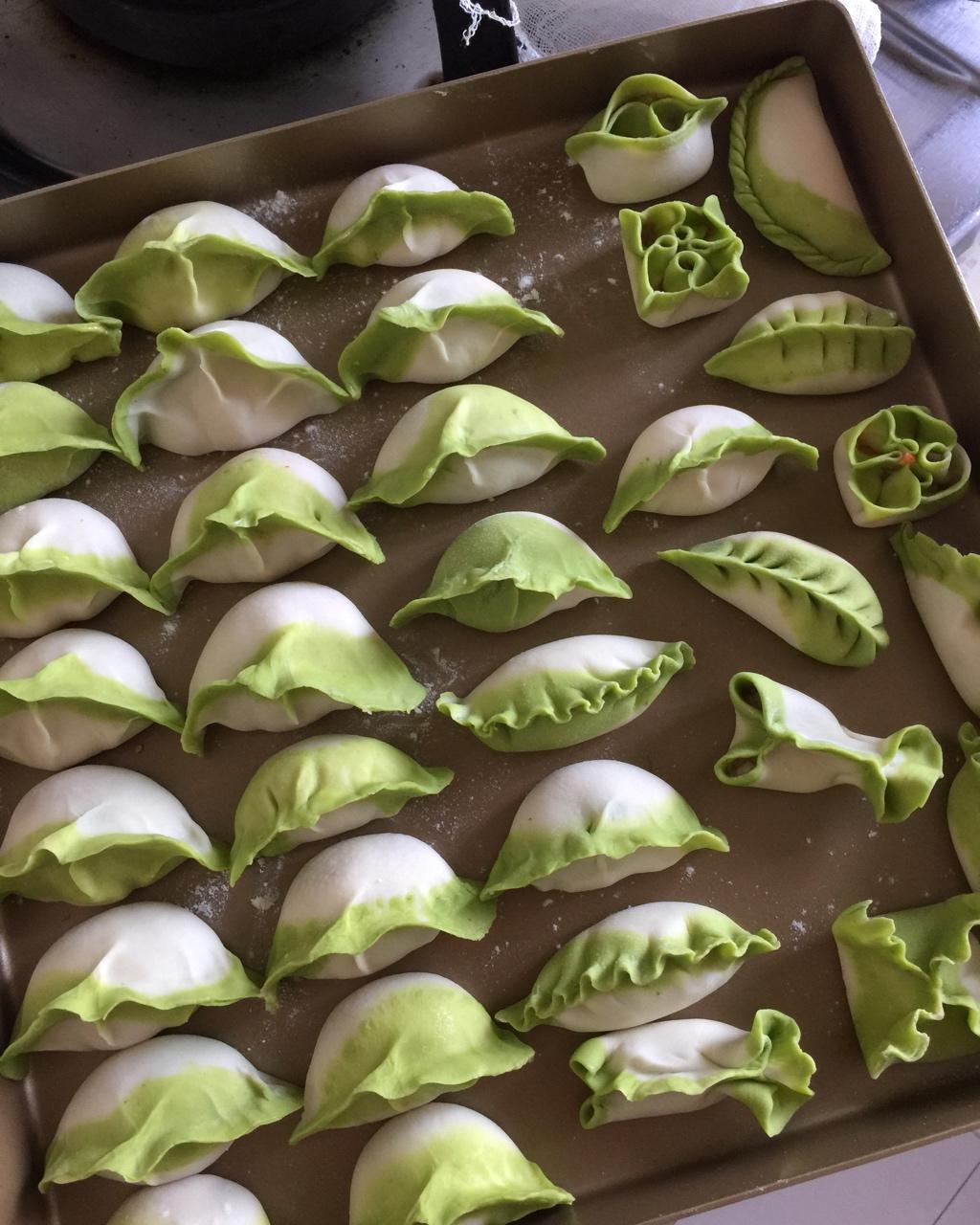 无忧-116做的9款五彩缤纷の花式蒸饺