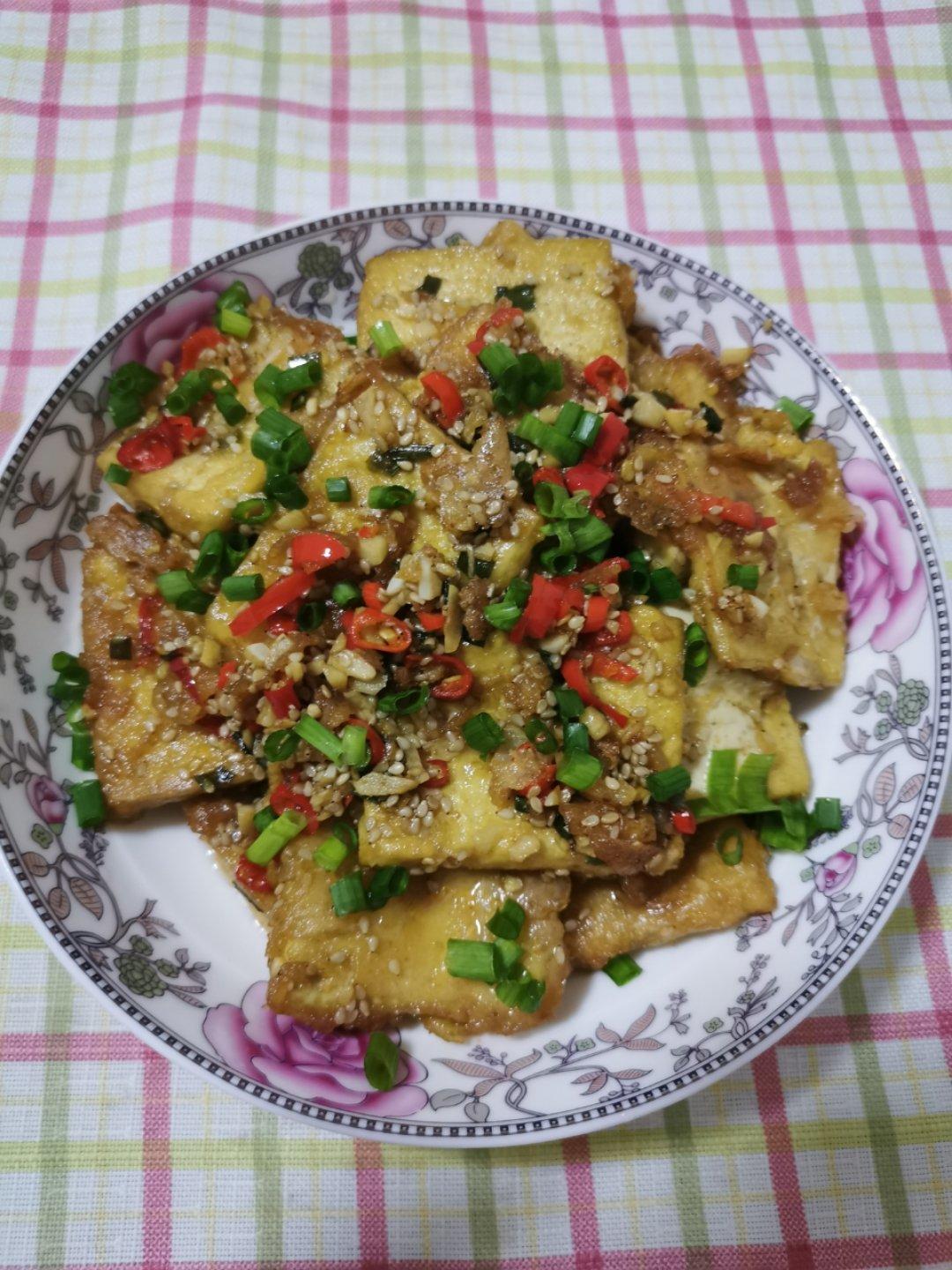 鸡蛋煎豆腐