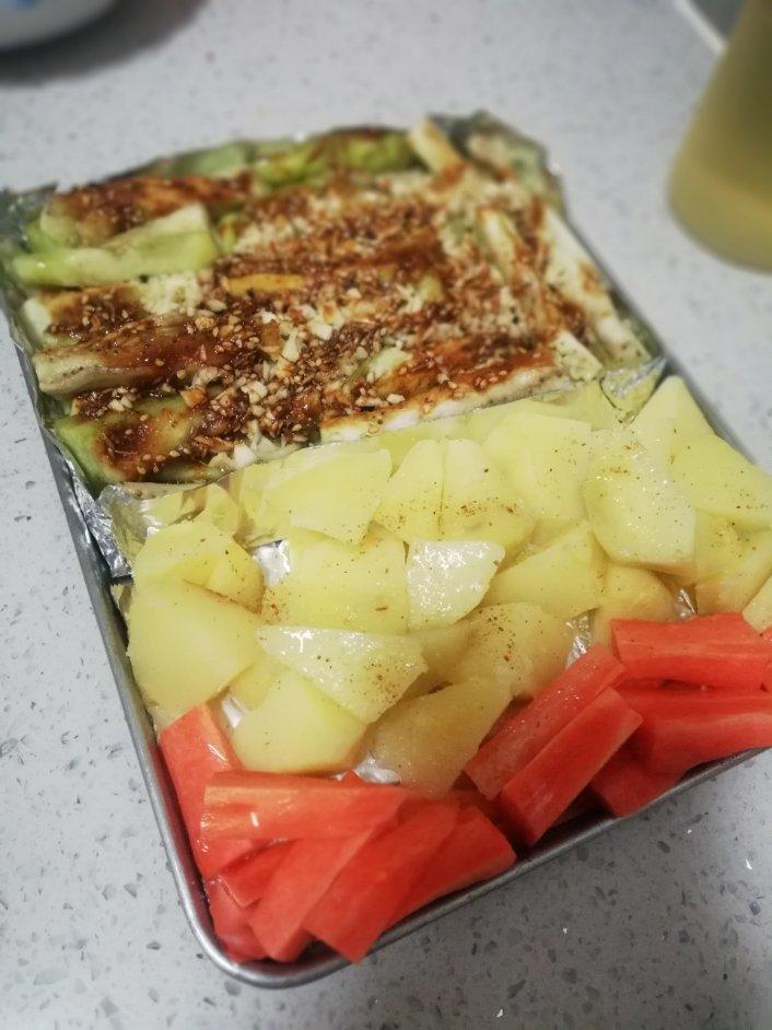 ［记录］烤箱烧烤-烤茄子 烤豆腐 超好吃的万能烧烤酱