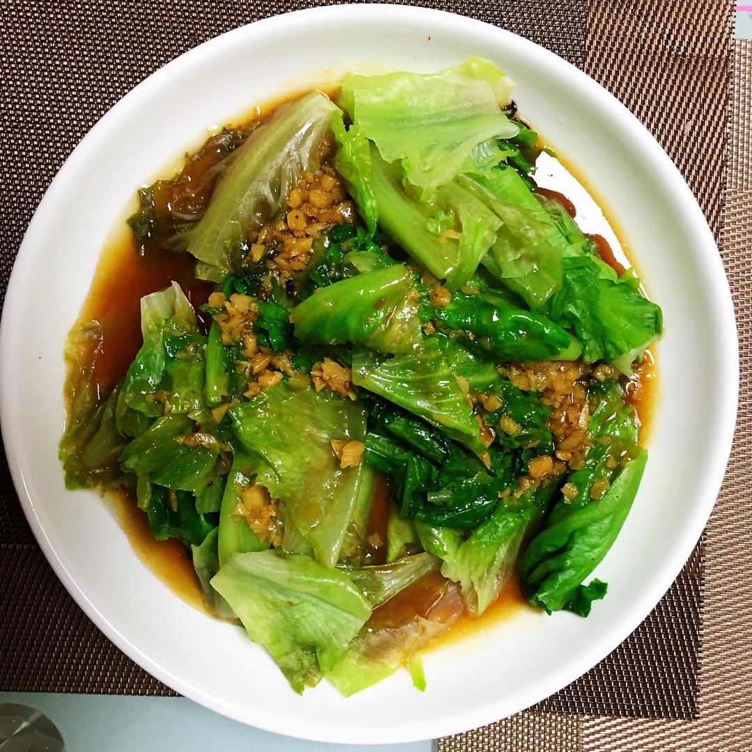 做饭小天才哦做的蚝油生菜