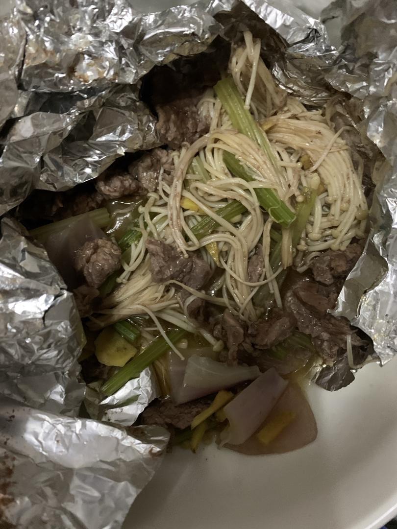 平底锅锡纸牛肉（超快手）