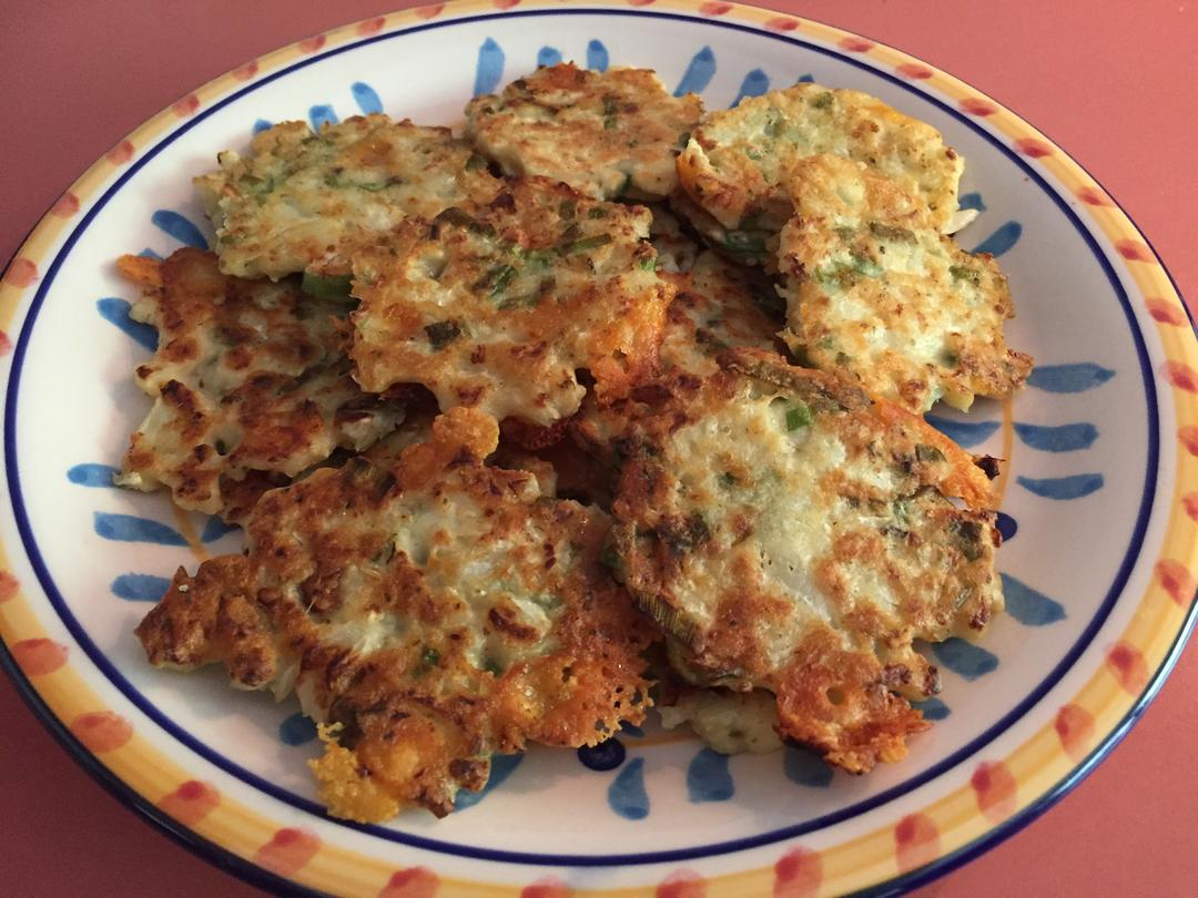 好好吃低脂菜花葱饼