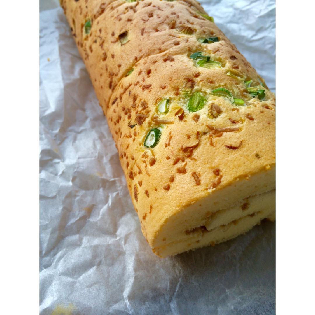 香葱肉松肥蛋糕卷～