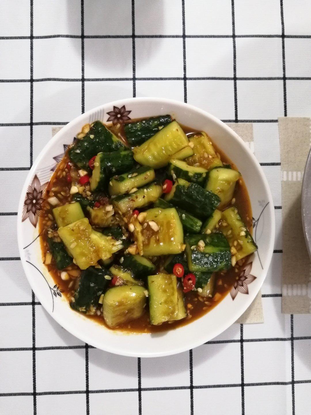 🔥5分钟快手-凉拌黄瓜，上桌秒没，爽口开胃