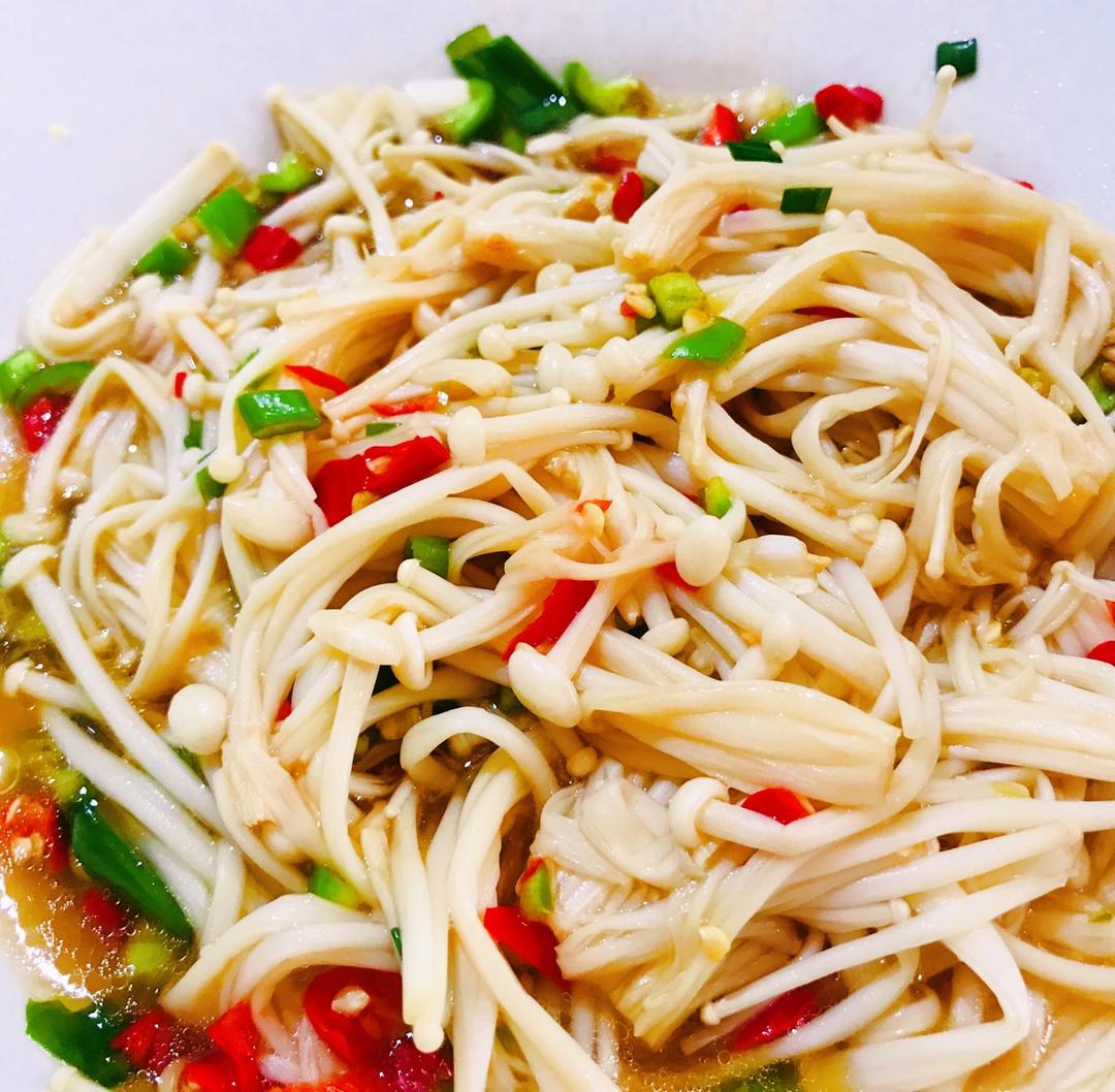 桥豆麻呆-做的凉拌金针菇