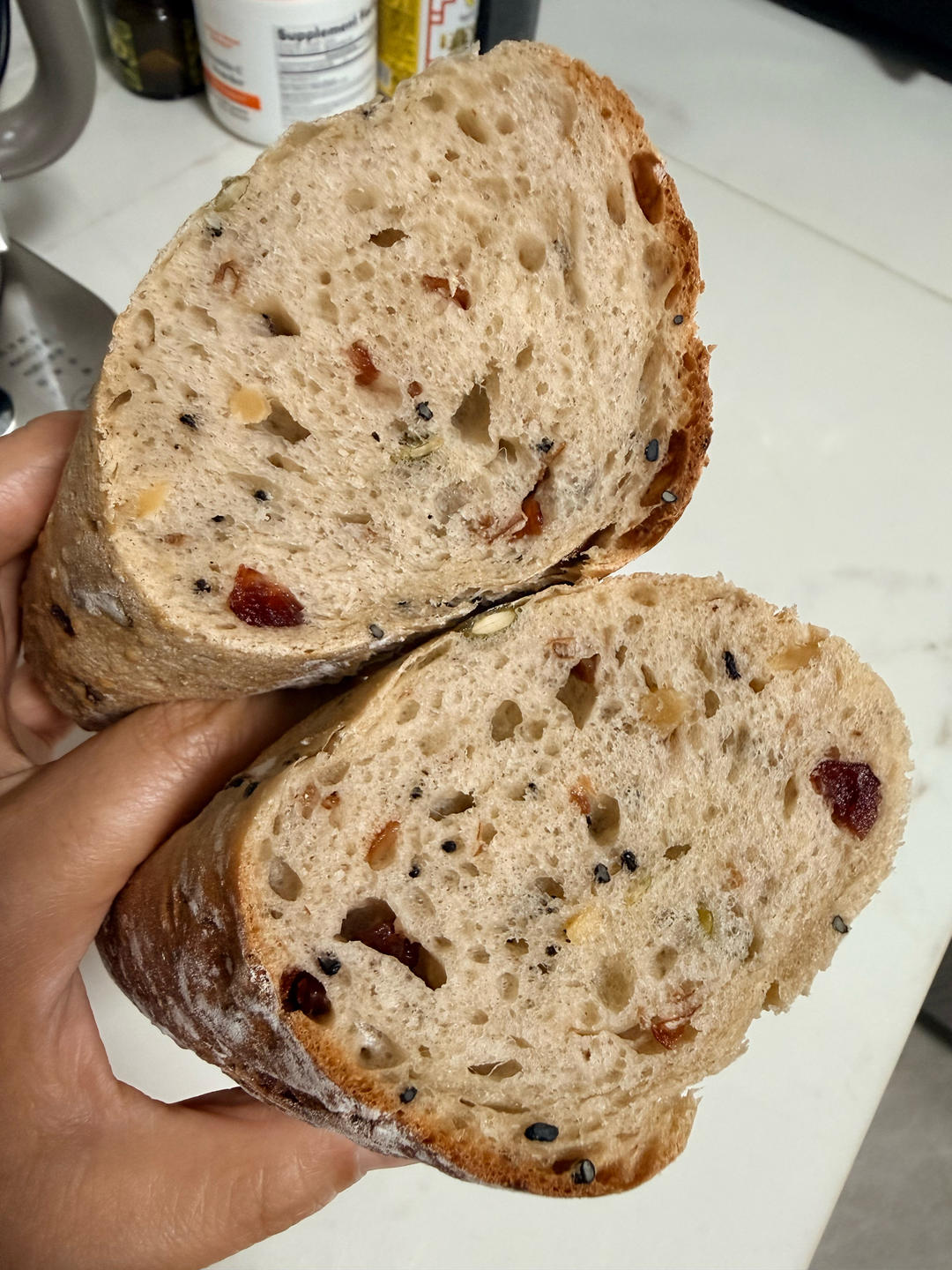 低糖低油亚麻籽蔓越莓欧包 健康轻脂