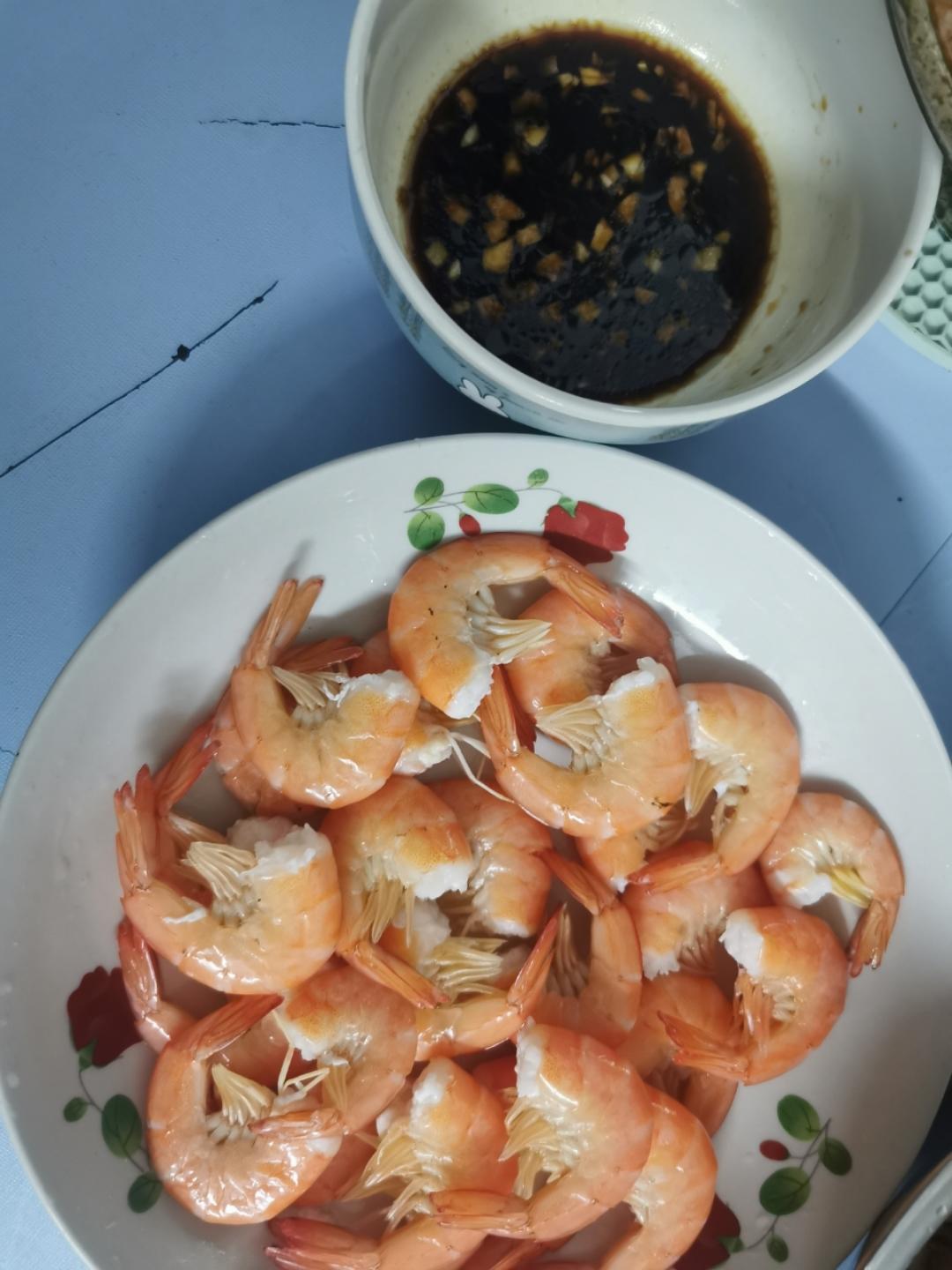 最简单的白灼虾（水煮）盐水基尾虾