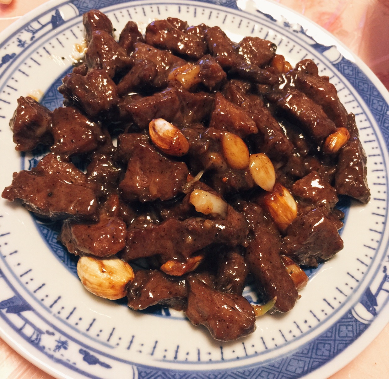 黑蒜子牛肉粒