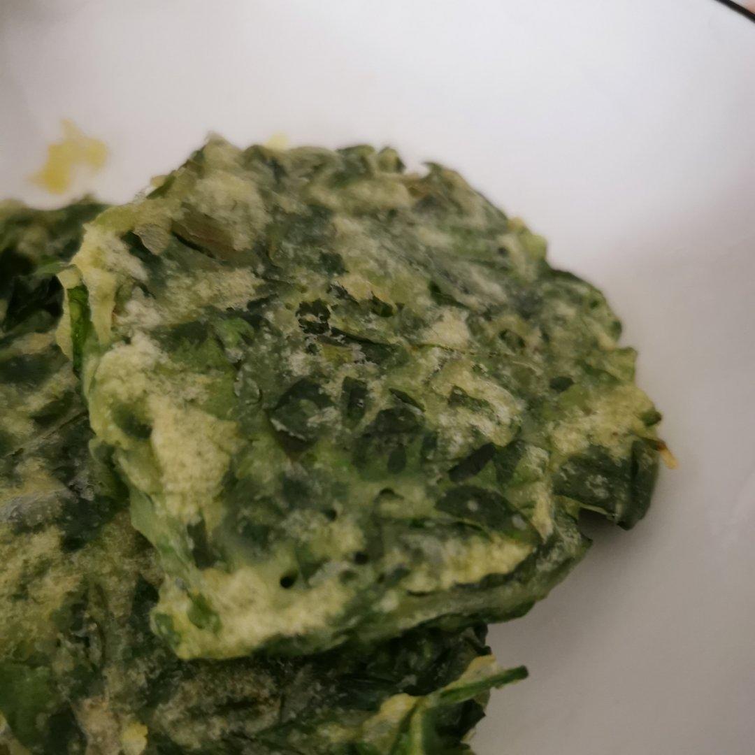 豌豆苗糯米饼小时候的味道