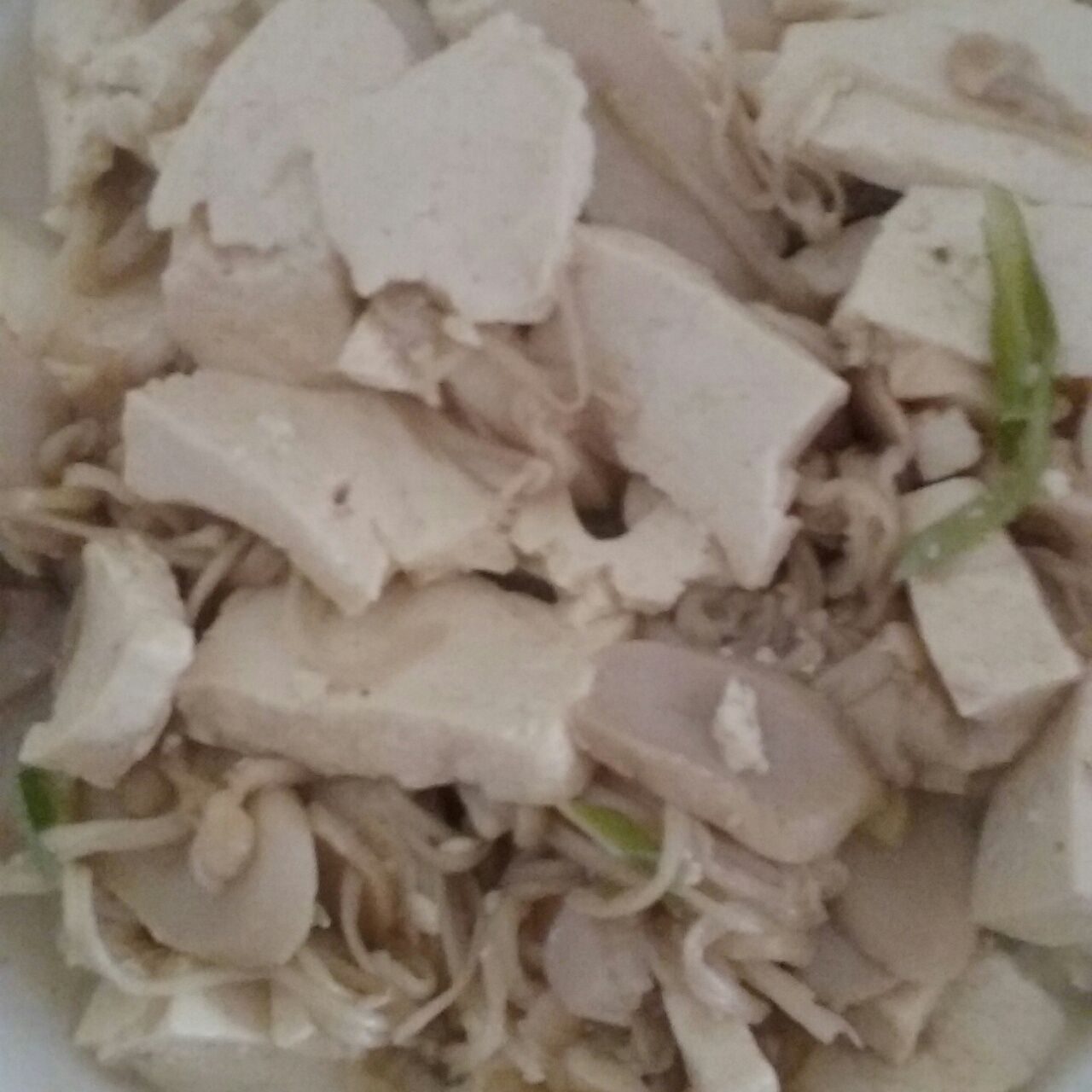 鲜虾蘑菇烧豆腐