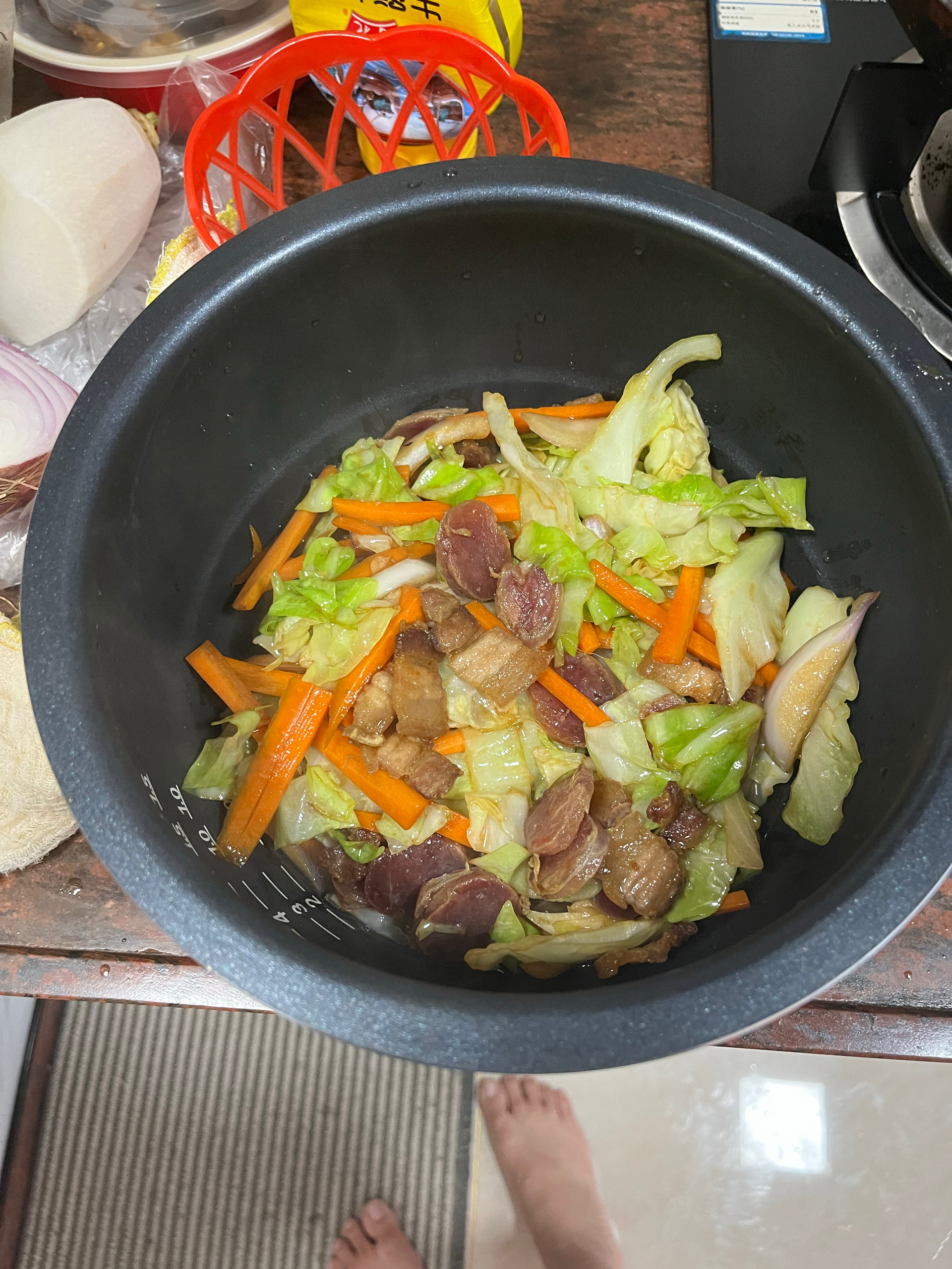 福建菜干饭（咸饭）•电饭锅焖饭