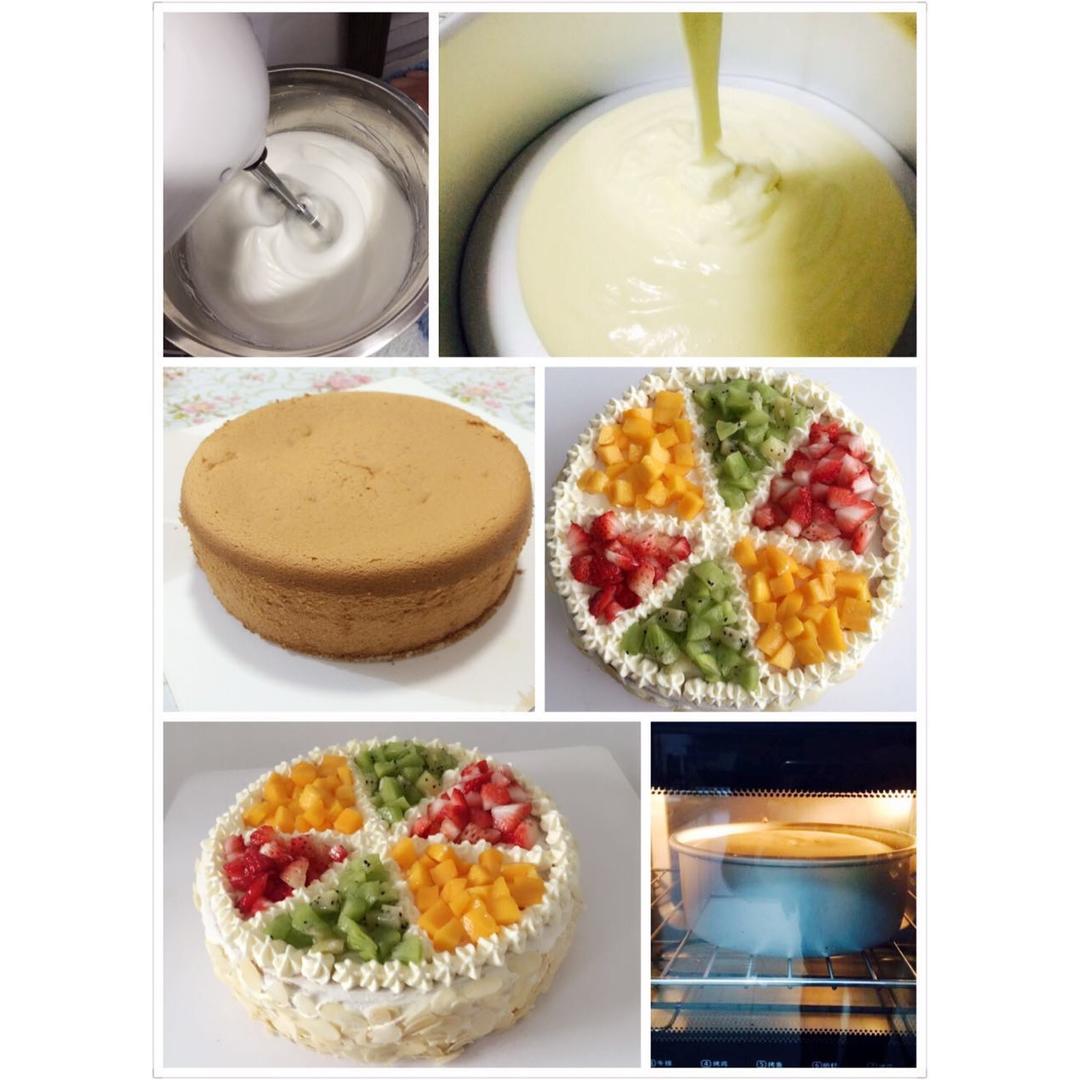 奶油蛋糕的戚风蛋糕坯（更新空气炸锅做法）