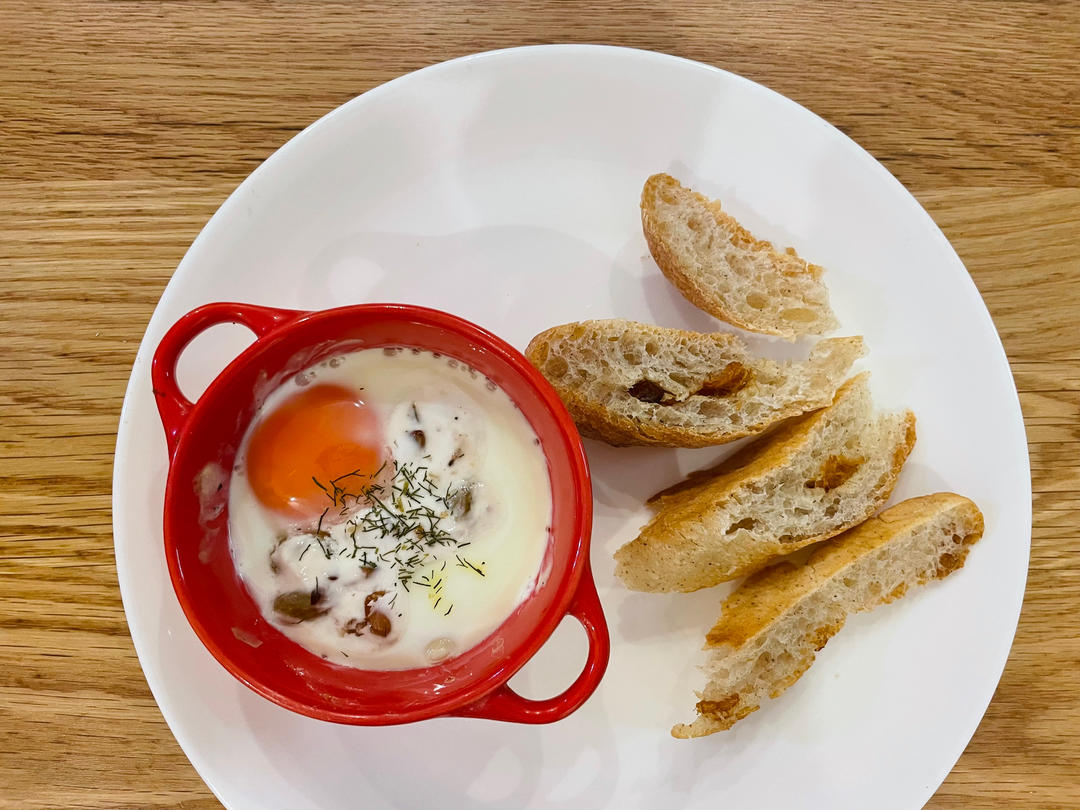 【Rachel khoo】法式小蛋盅（Oeufs en cocotte）