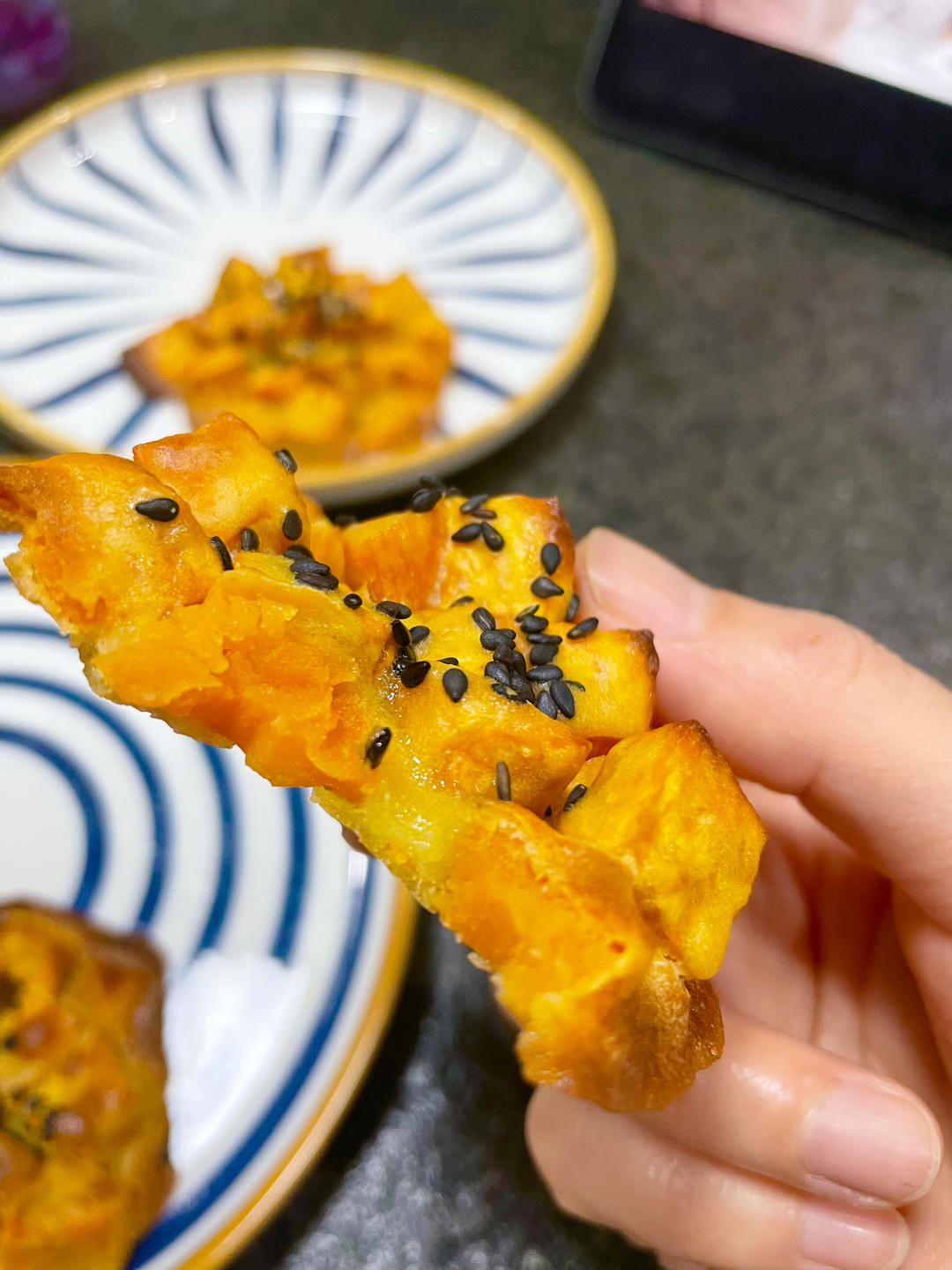 无油低卡红薯饼，香甜酥脆